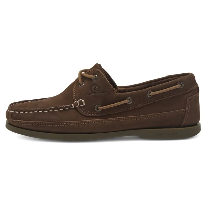 Chatham X Joules Cove Womens Nubuck Boat Shoes - Tan-3