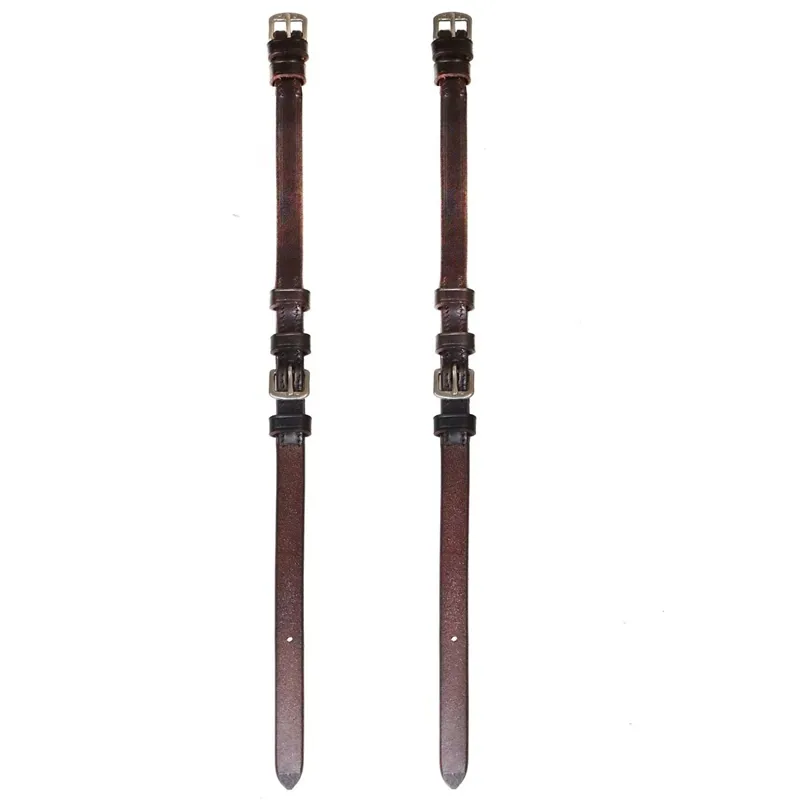 Henry James Buckle Cheek Pieces - Havana Brown