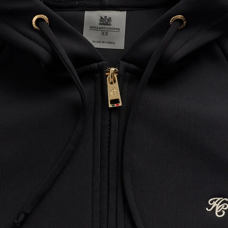 Holland Cooper Chiltern Womens Zip Hoodie - Black-3