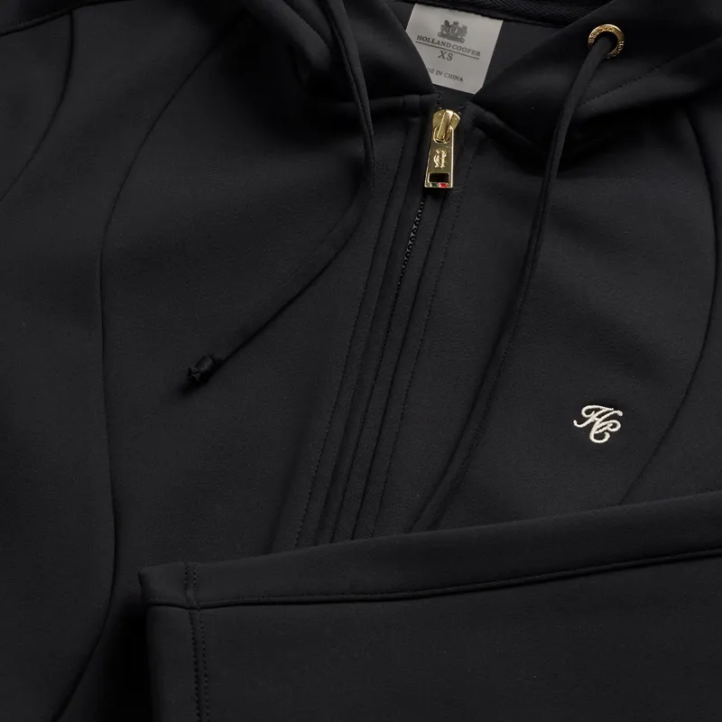 Holland Cooper Chiltern Womens Zip Hoodie - Black-1