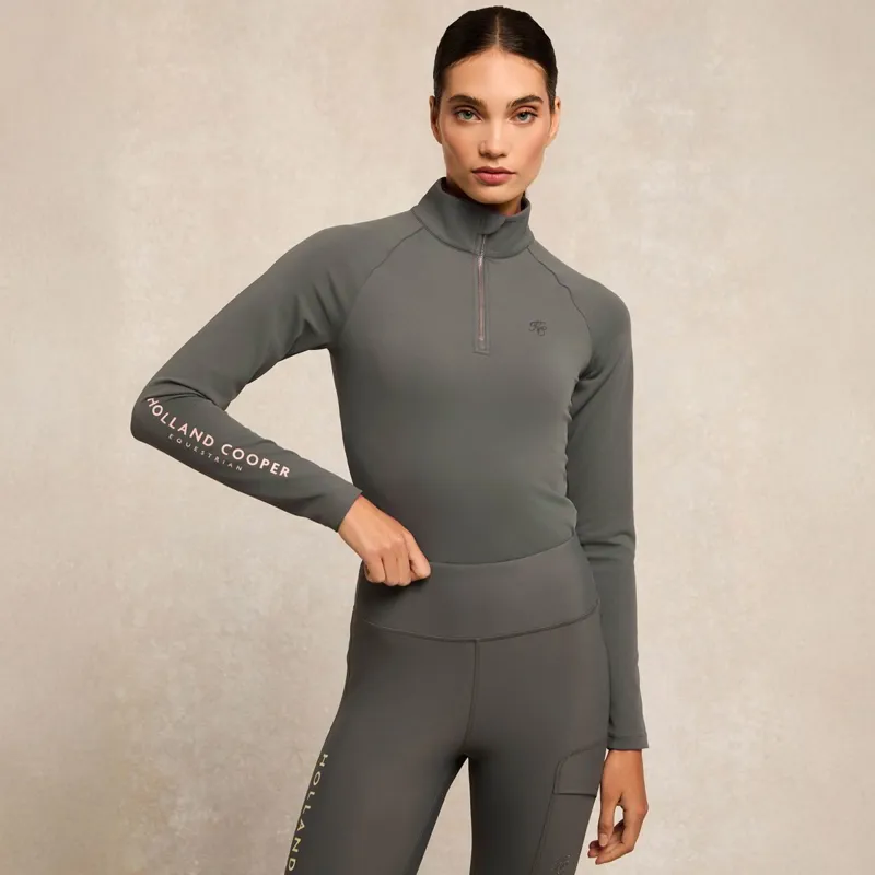 Holland Cooper Chiltern Womens Base Layer - Dove Grey-2
