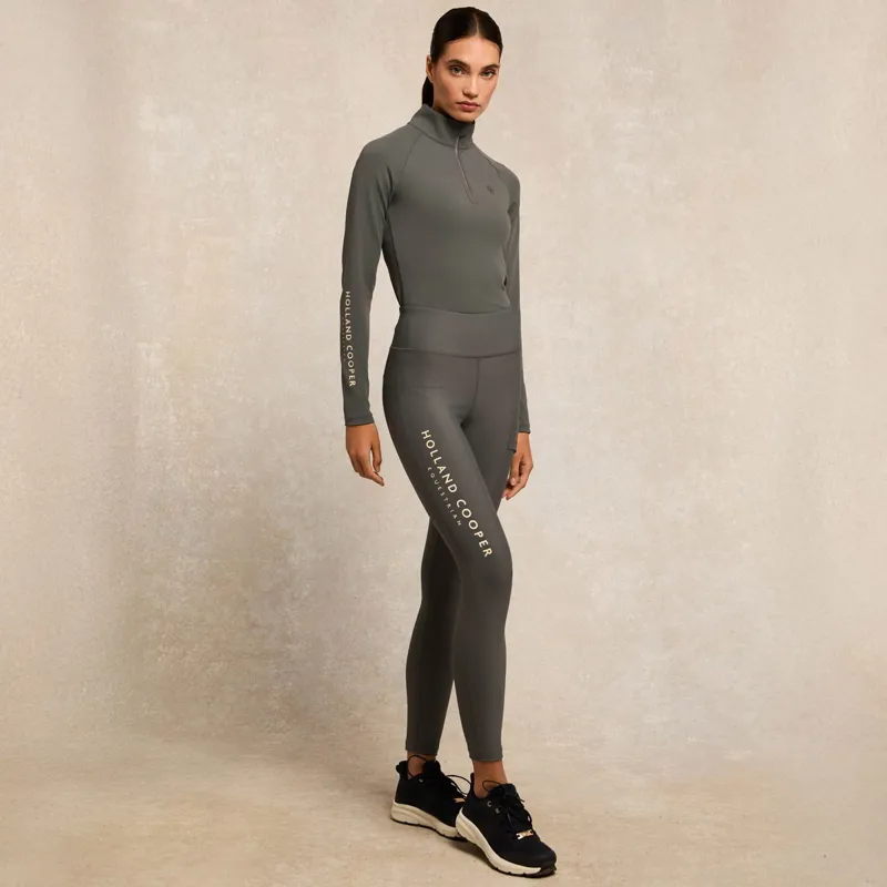 Holland Cooper Chiltern Legging Womens Riding Tights - Dove Grey-4