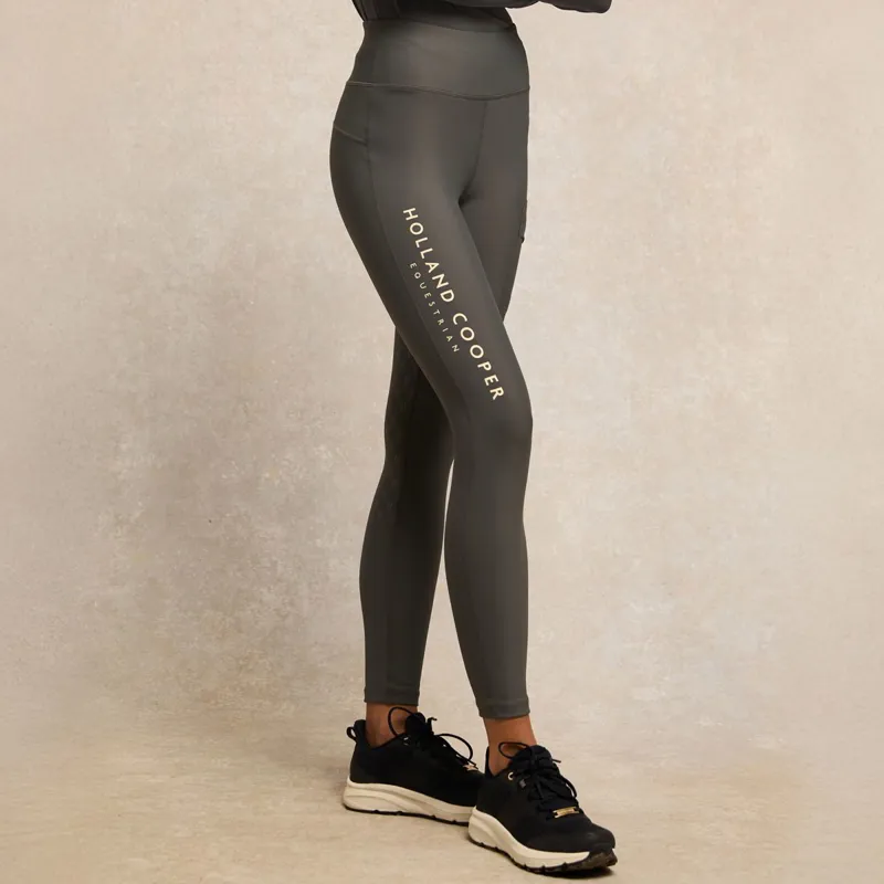 Holland Cooper Chiltern Legging Womens Riding Tights - Dove Grey