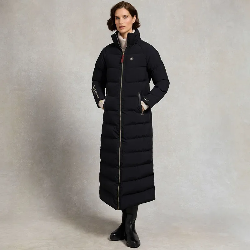 Holland Cooper Chiltern Womens Longline Barn Coat - Black