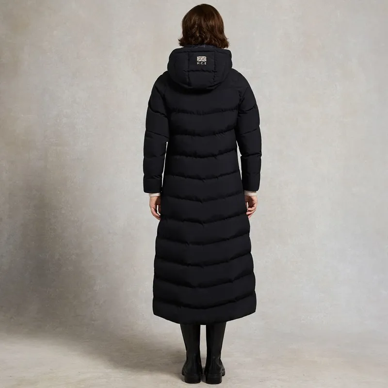 Holland Cooper Chiltern Womens Longline Barn Coat - Black-2