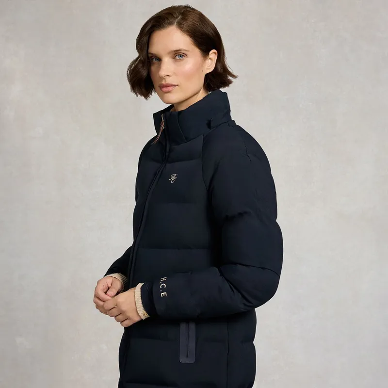 Holland Cooper Chiltern Womens Longline Barn Coat - Ink-13