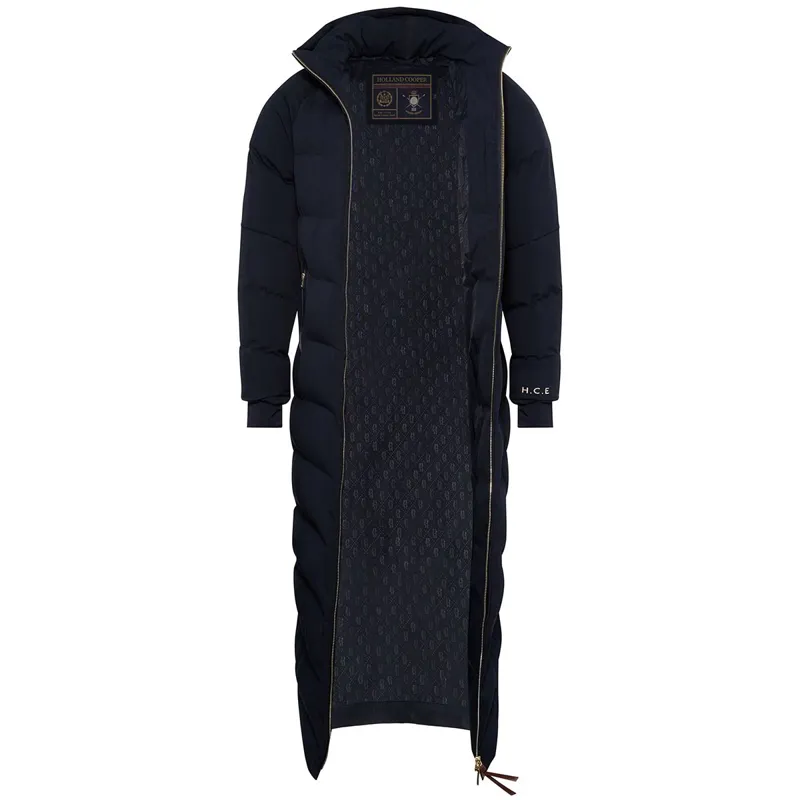 Holland Cooper Chiltern Womens Longline Barn Coat - Ink-2