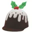 Equetech Christmas Helmet Cover - Christmas Plum Pudding