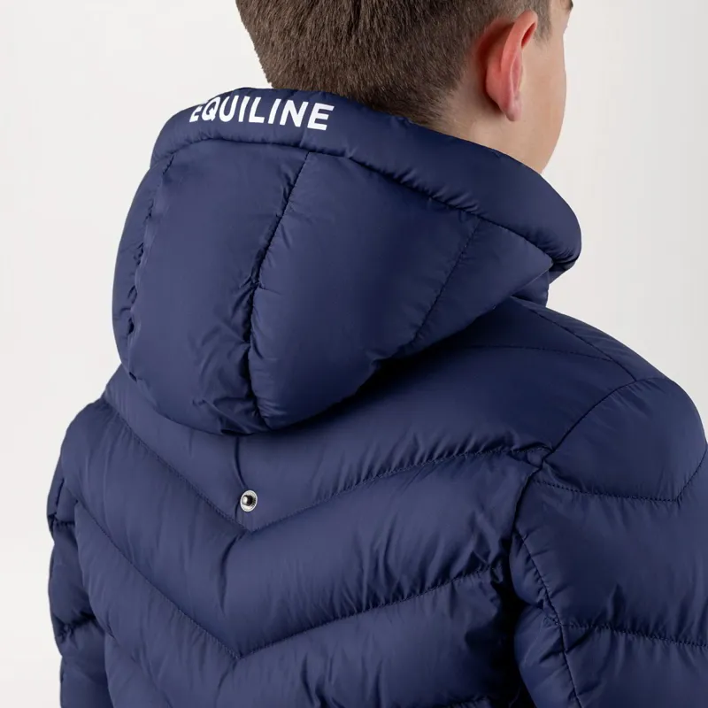 Equiline Cinco Junior Boys Padded Jacket - Navy Peony-3