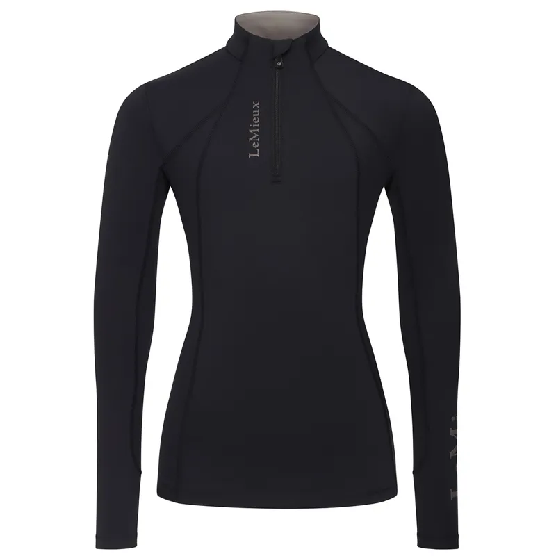 LeMieux Classique Young Rider Long Sleeve Base Layer - Black-2