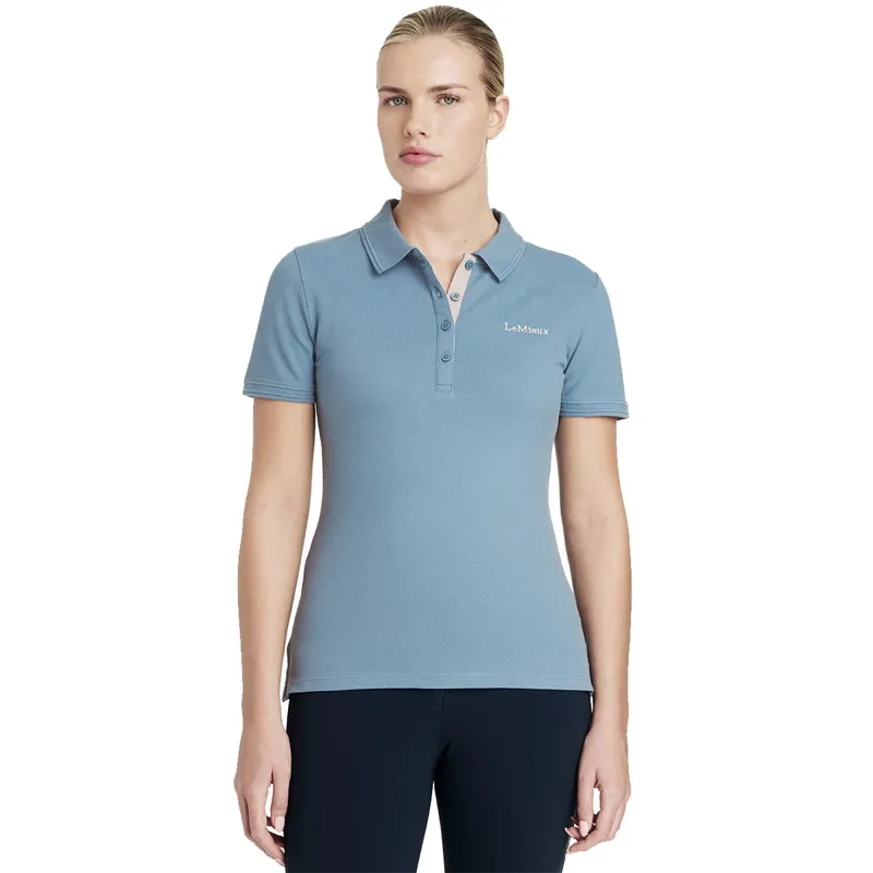 LeMieux Classique Women's Polo Shirt - Ice Blue-1