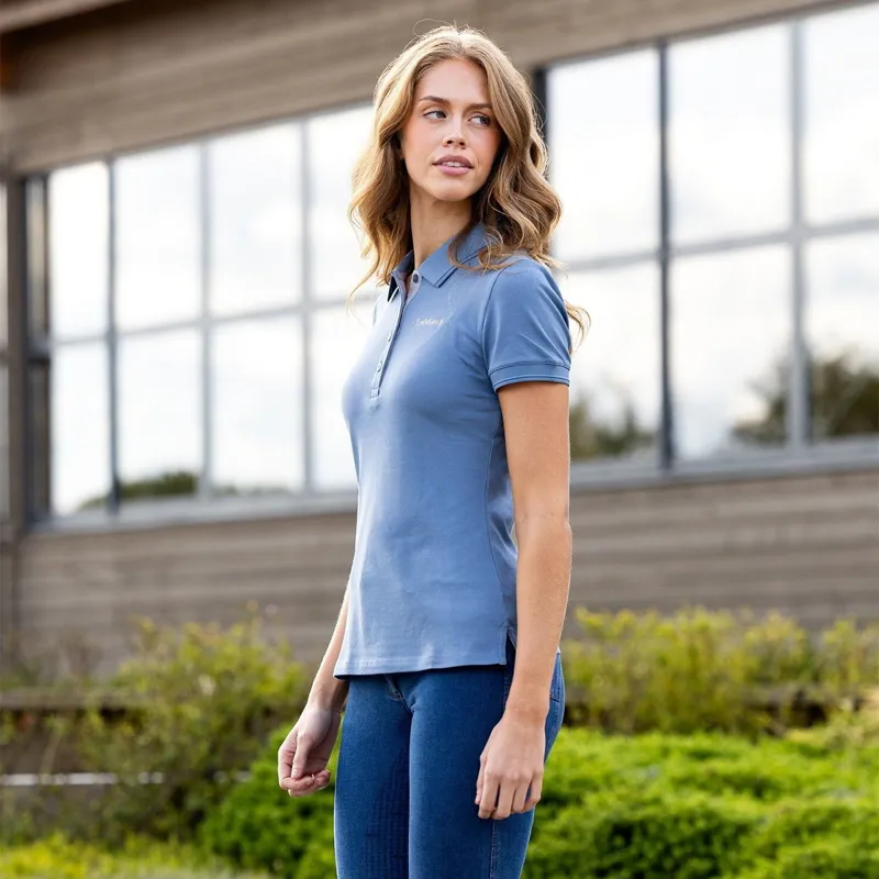 LeMieux Classique Women's Polo Shirt - Ice Blue-4