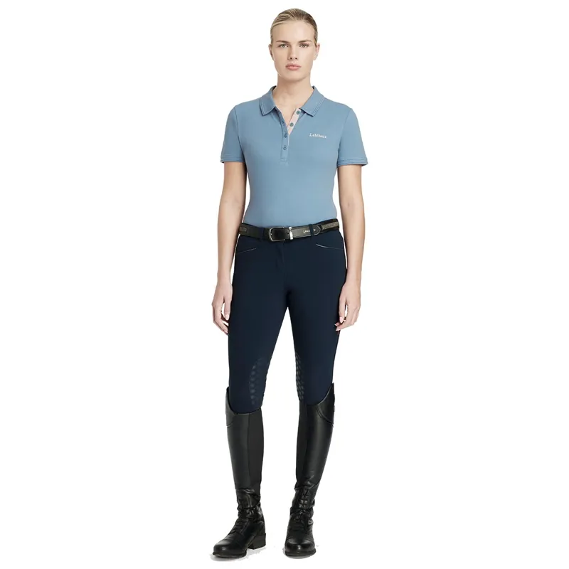 LeMieux Classique Women's Polo Shirt - Ice Blue-2