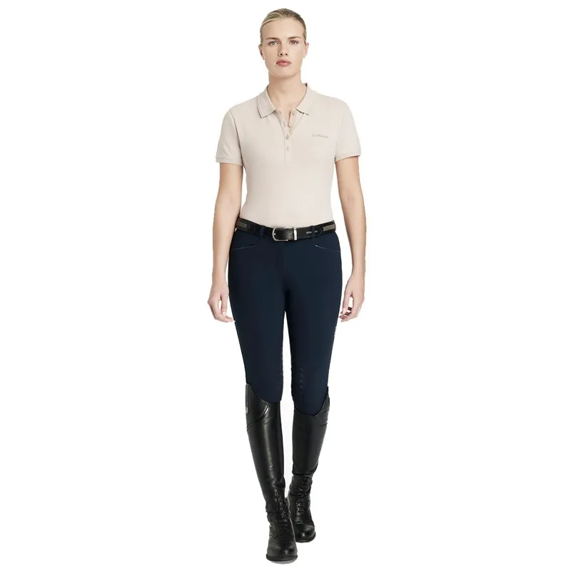 LeMieux Classique Womens Polo Shirt - Stone-1