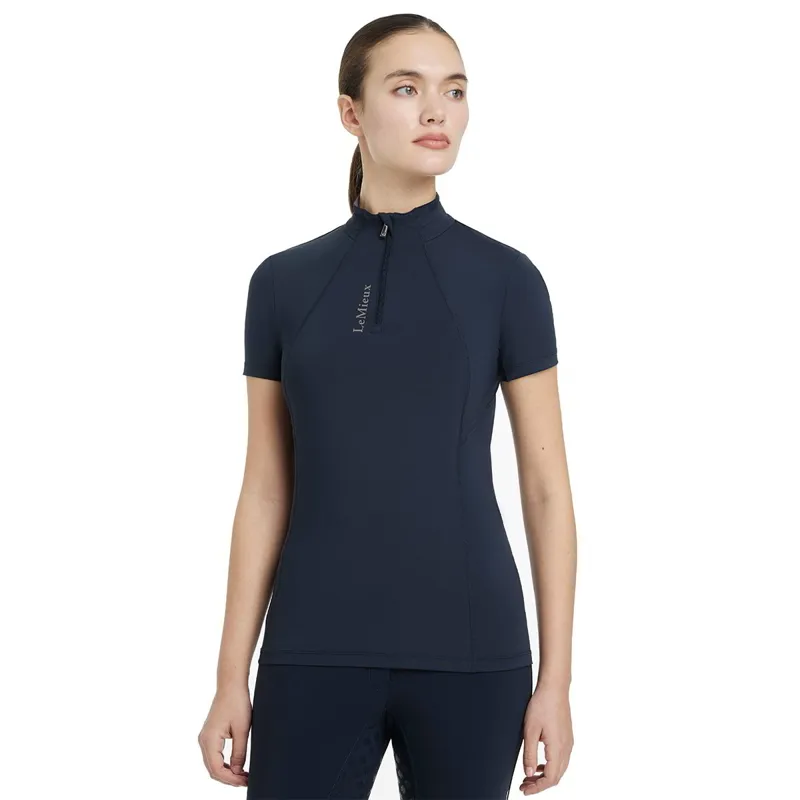 LeMieux Classique Womens Short Sleeve Base Layer - Navy