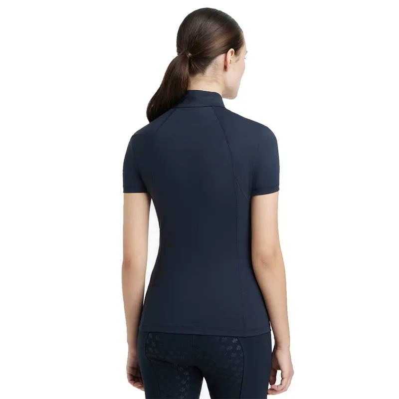 LeMieux Classique Womens Short Sleeve Base Layer - Navy-2