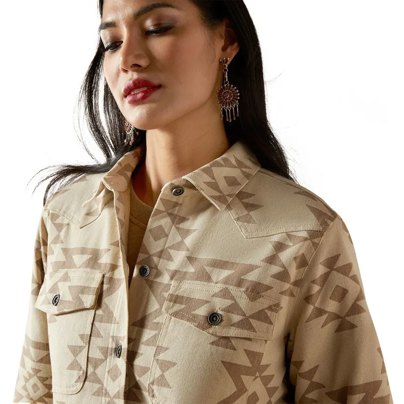 Ariat Clovis Women's Insulated Shirt Jacket - Puebla Print-3