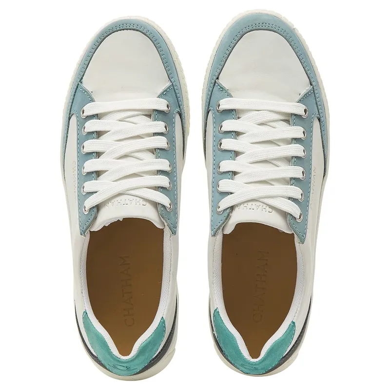 Chatham Fingle Ladies Sneakers - White/Blue-1