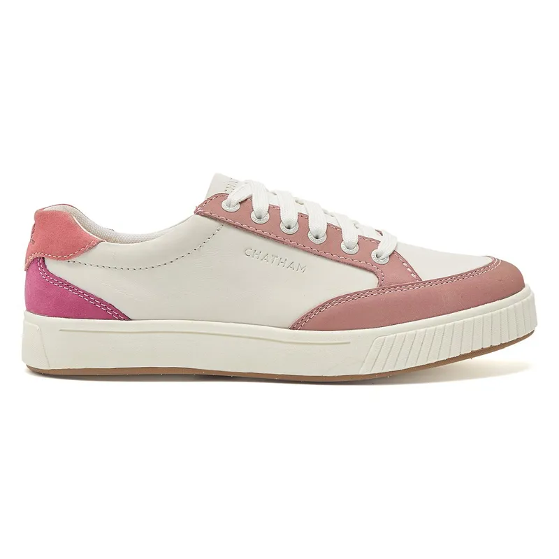 Chatham Fingle Ladies Sneakers - White/Pink-3