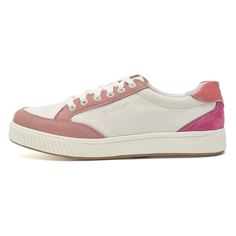 Chatham Fingle Ladies Sneakers - White/Pink-2