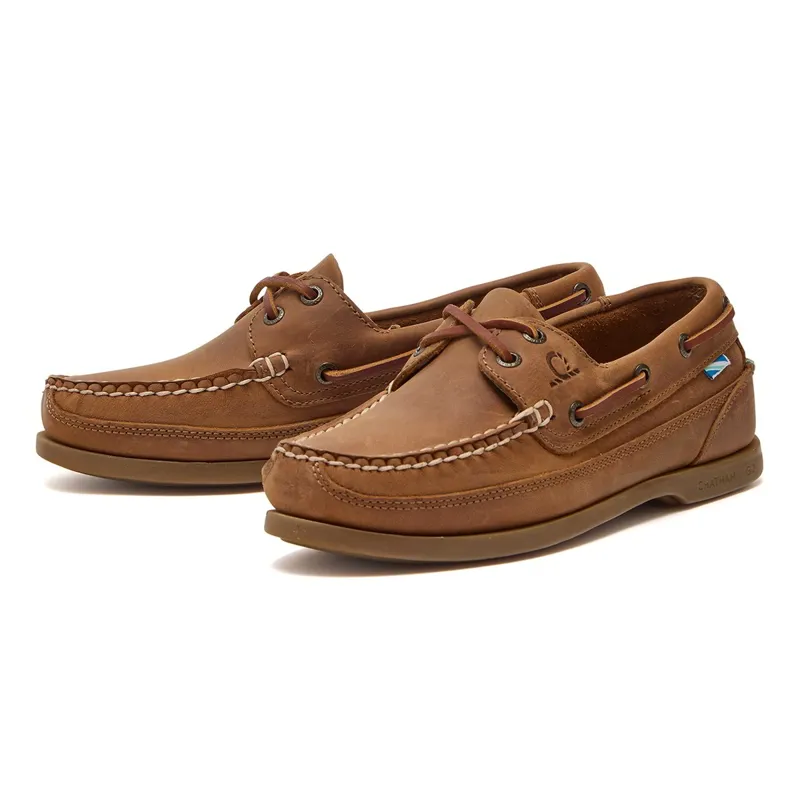 Chatham Kayak G2 Womens Leather Boat Shoes - Walnut