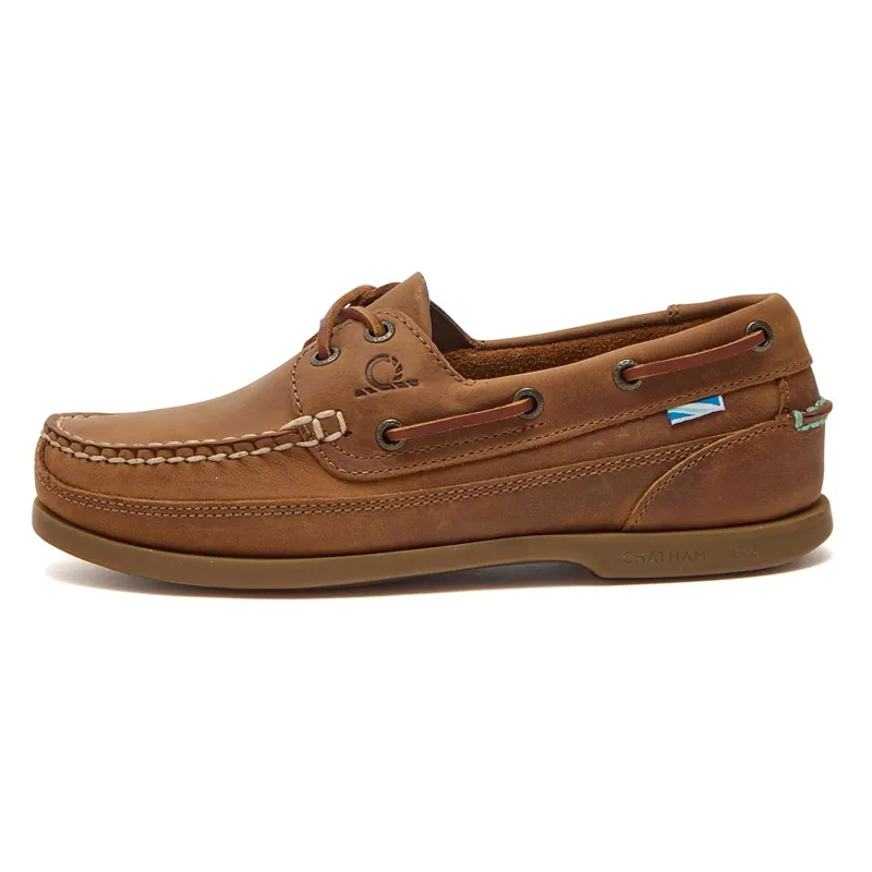 Chatham Kayak G2 Womens Leather Boat Shoes - Walnut-1