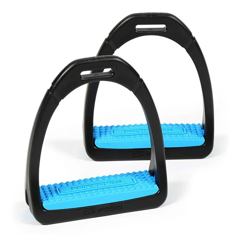 Compositi Premium Profile Adults Stirrups - Bright Blue-1