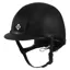 Charles Owen Ayr8 Plus Leather Look Riding Helmet - Black/Black