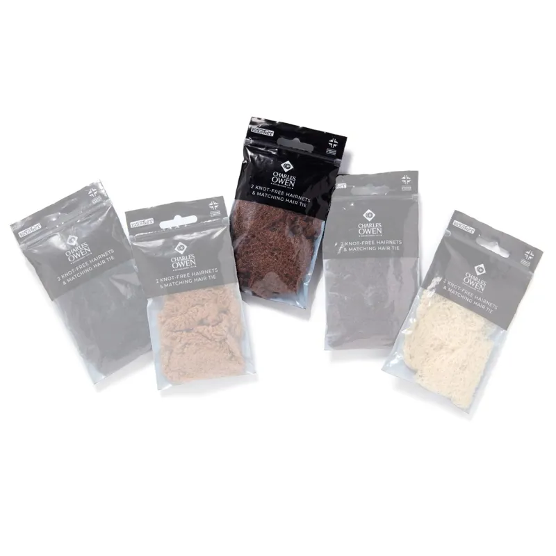 Charles Owen Knot Free Hairnet 2 Pack - Medium Brown-1