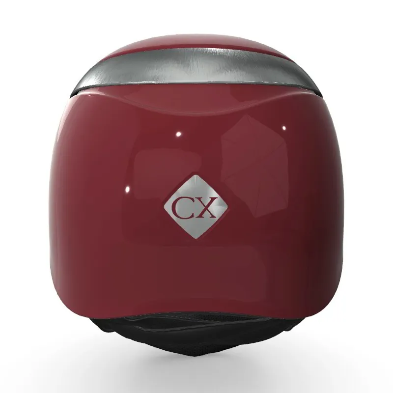 Charles Owen Halo CX Riding Helmet - Matt Maroon/Gloss/Platinum-2