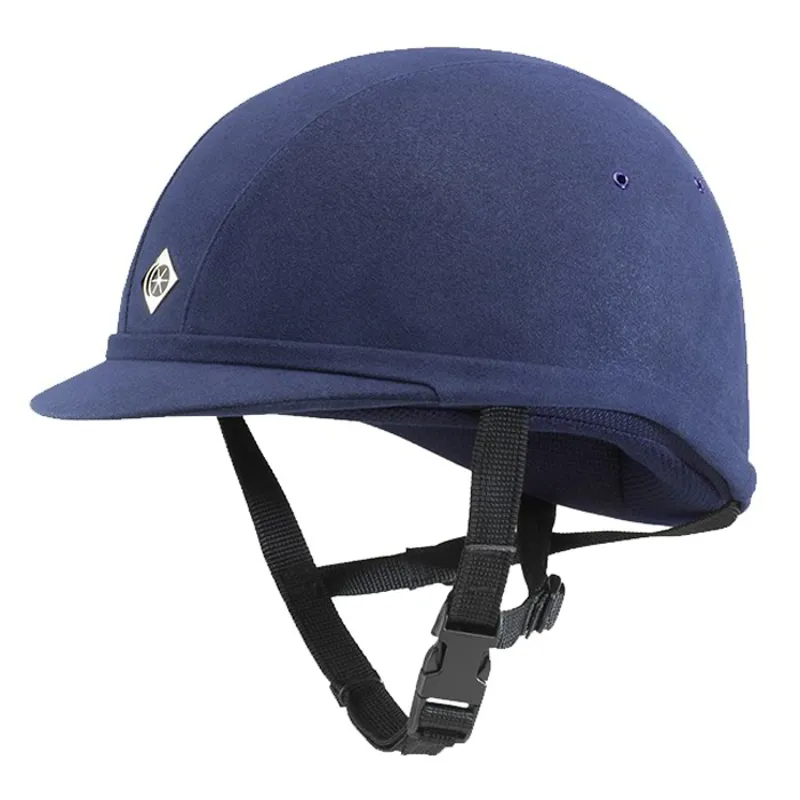 Charles Owen YR8 Junior Riding Helmet - Navy/Navy-1