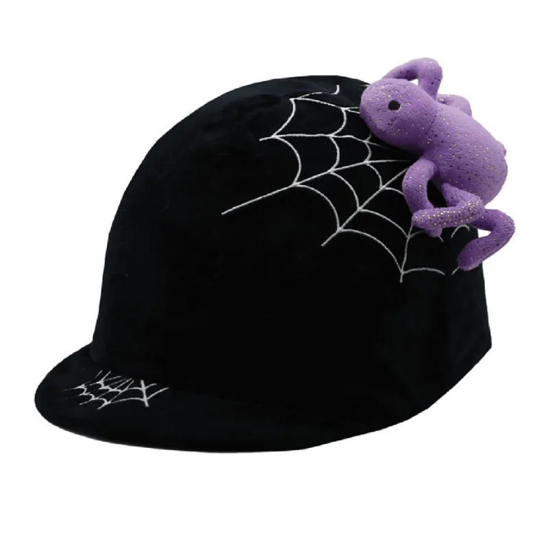 Equetech Halloween Helmet Cover - Cobweb