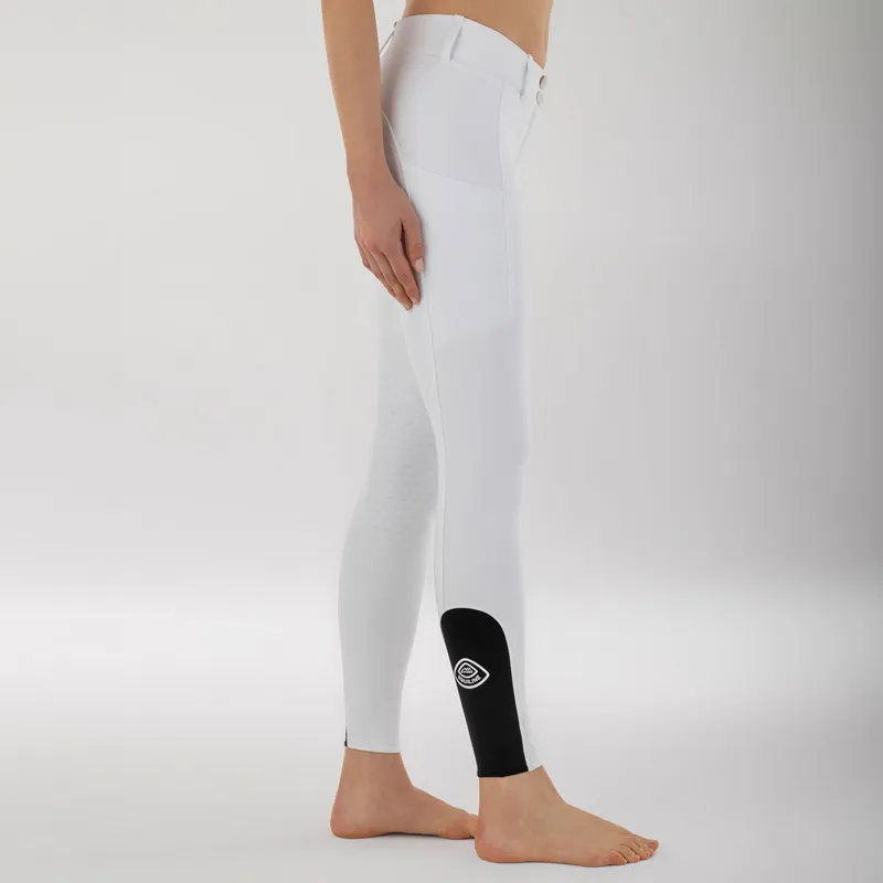 Equiline Cockekh Knee Grip Women's Competition Winter Breeches - White-1