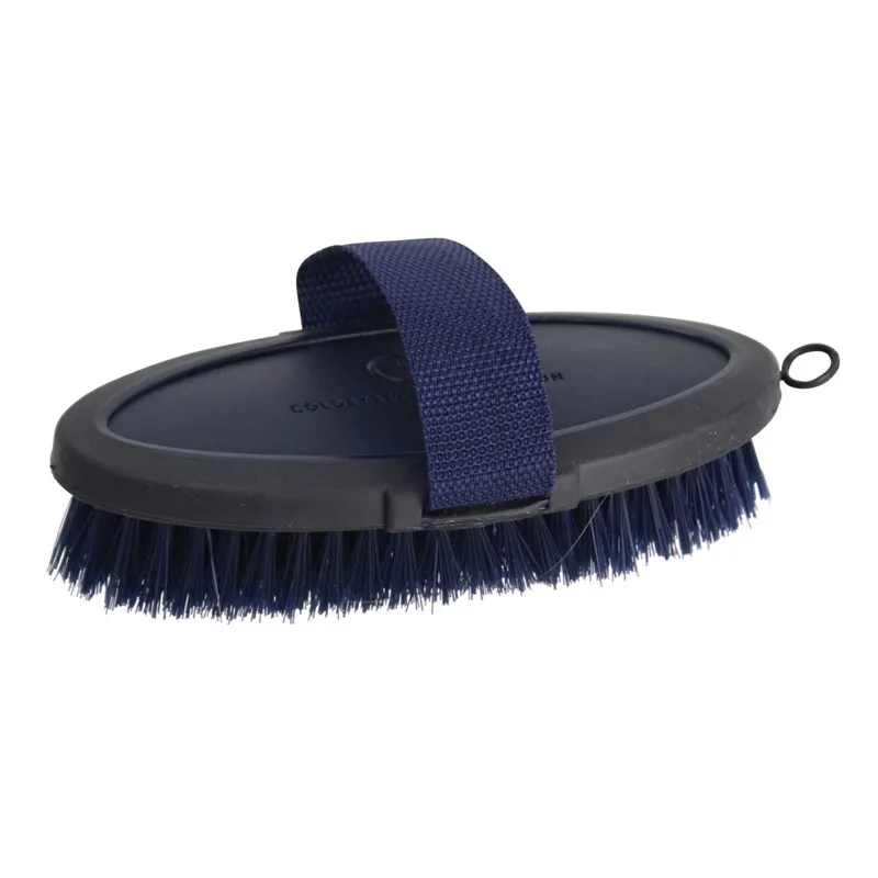 Coldstream Faux Leather Body Brush - Navy/Black-1