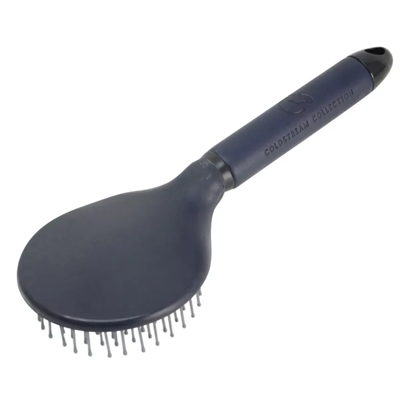 Coldstream Faux Leather Mane and Tail Brush - Navy/Black-1