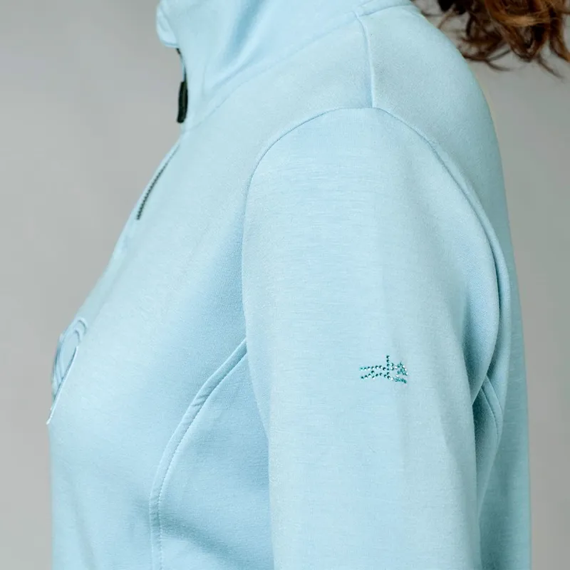 Schockemohle Coletta Women's Quarter Zip Pullover - Milky Blue-8