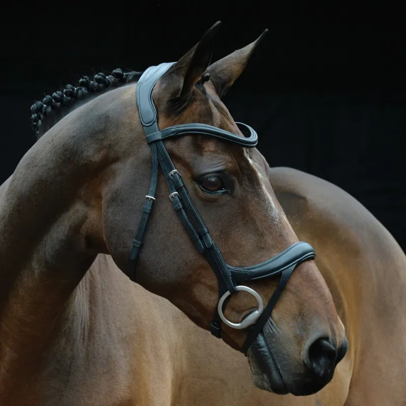 Collegiate ComFiTec Vogue Anatomical Bridle - Black-1