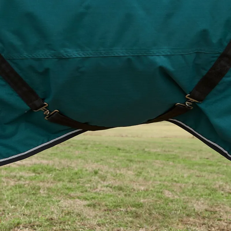 WeatherBeeta ComFiTec Classic 220g Combo Turnout Blanket Forest Green-11
