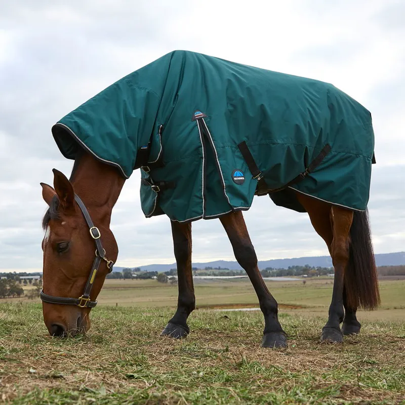 WeatherBeeta ComFiTec Classic 220g Combo Turnout Blanket Forest Green-4