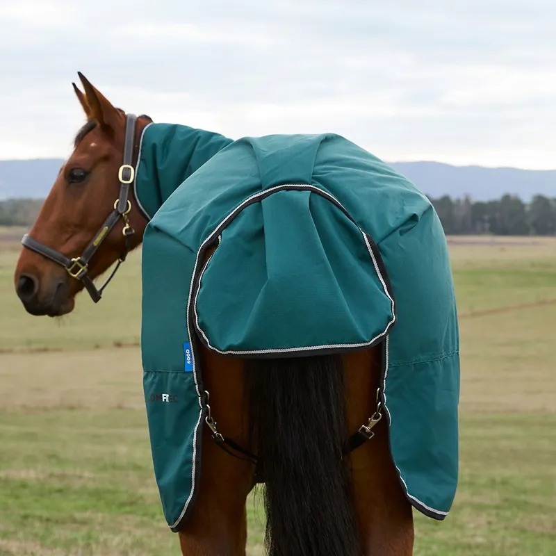 WeatherBeeta ComFiTec Classic 220g Combo Turnout Blanket Forest Green-1