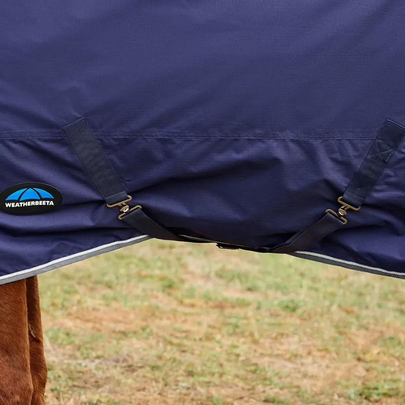 WeatherBeeta ComFiTec Tyro 220g Combo Turnout Blanket - Navy/Charcoal-6