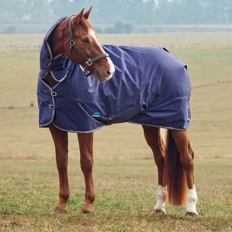 WeatherBeeta ComFiTec Tyro 360g Combo Turnout Blanket-Navy/Charcoal