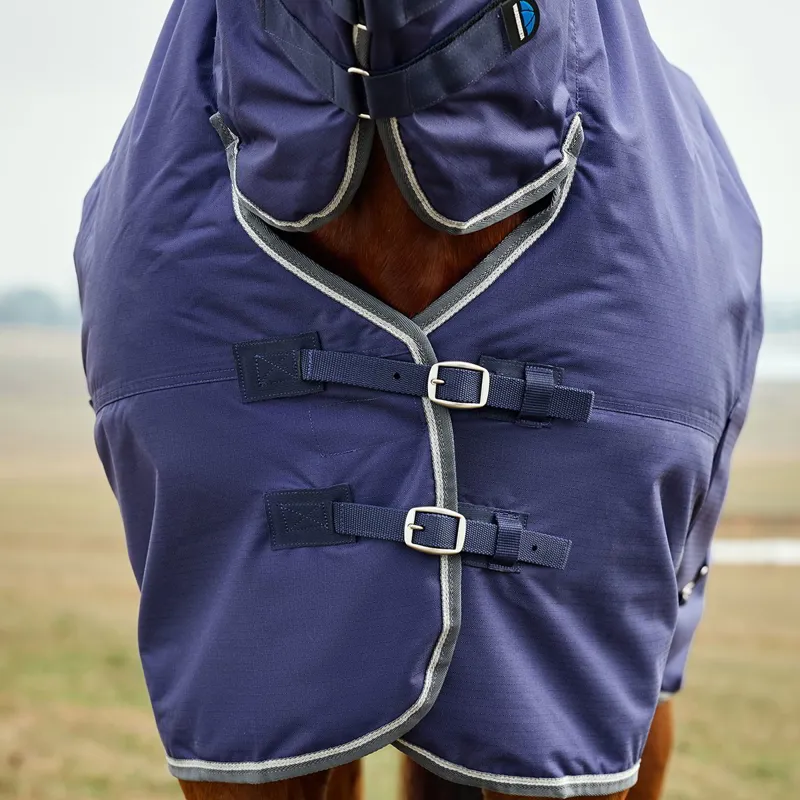 WeatherBeeta ComFiTec Tyro 50g Combo Turnout Blanket - Navy/Charcoal-2