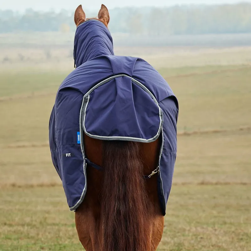 WeatherBeeta ComFiTec Tyro 360g Combo Turnout Blanket-Navy/Charcoal-2