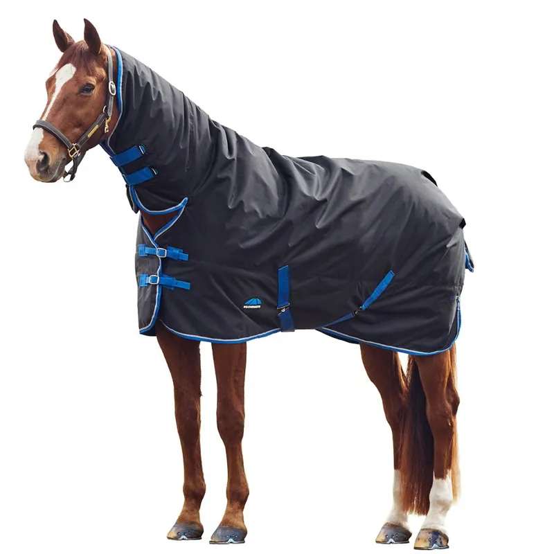 WeatherBeeta ComFiTec Tyro 220g Combo Turnout Blanket - Black/Cobalt-6