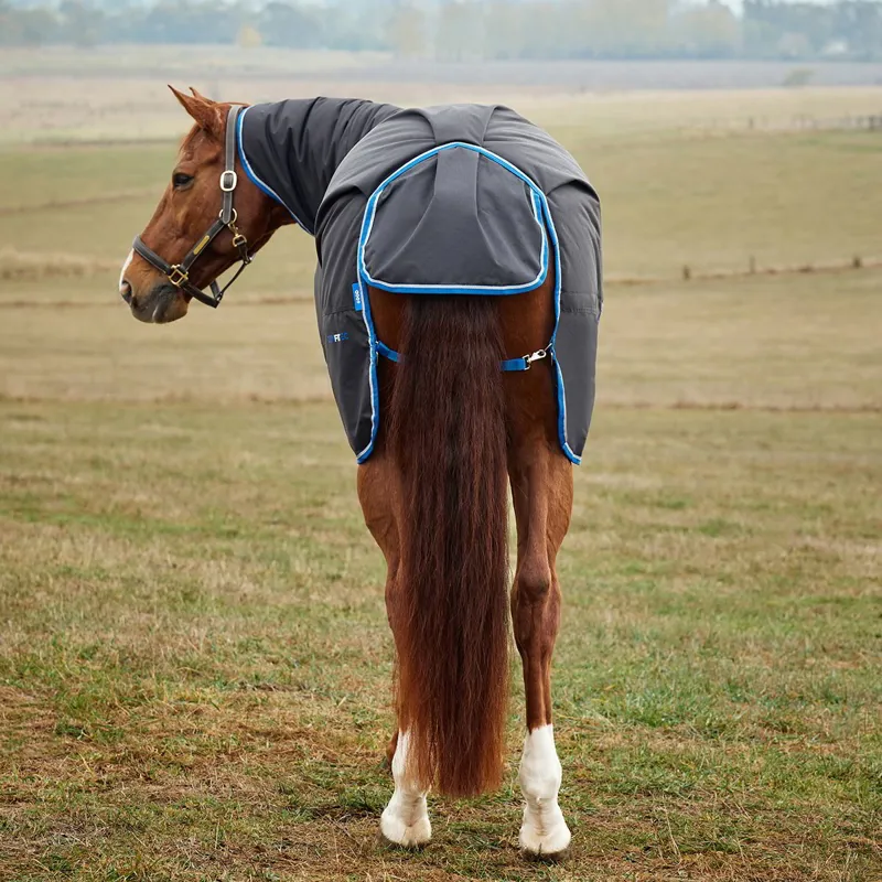 WeatherBeeta ComFiTec Tyro 220g Combo Turnout Blanket - Black/Cobalt-5