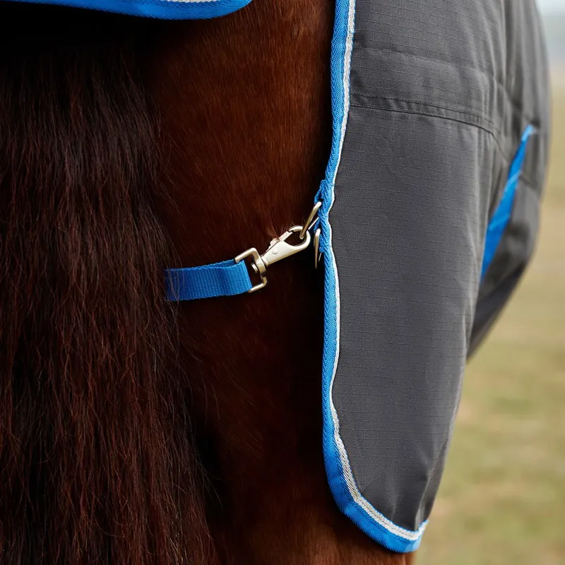WeatherBeeta ComFiTec Tyro 220g Combo Turnout Blanket - Black/Cobalt-2