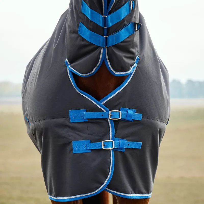 WeatherBeeta ComFiTec Tyro 220g Combo Turnout Blanket - Black/Cobalt-1