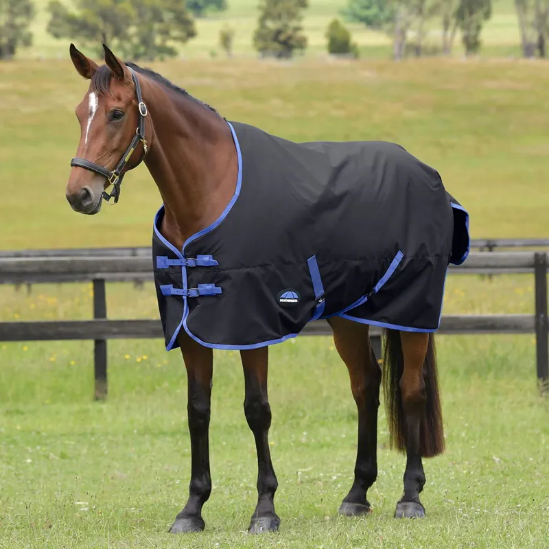 WeatherBeeta ComFiTec Tyro 220g Standard Turnout Blanket - Black/Cobalt