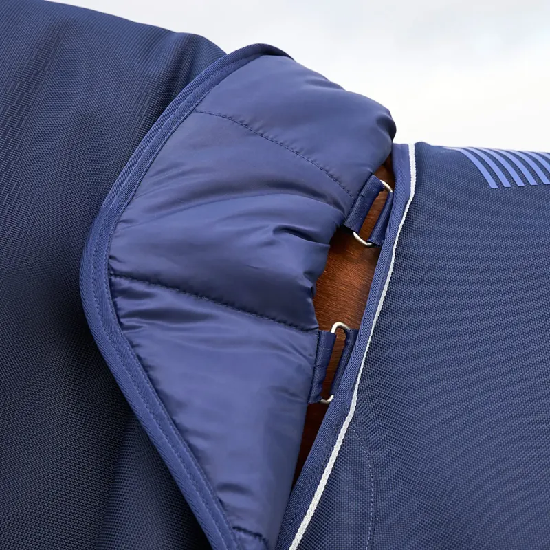WeatherBeeta ComFiTec Ultra 220g Detach-A-Neck Turnout Blanket - Navy-2